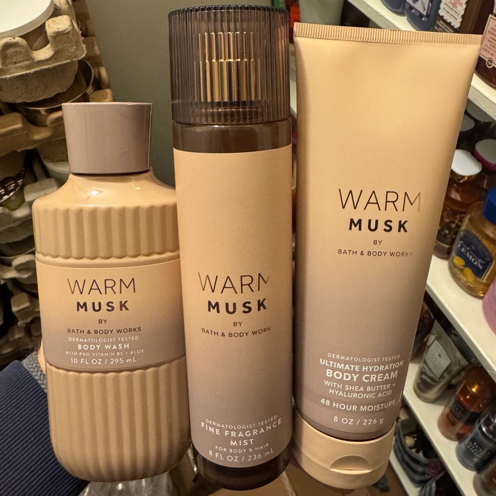 Bath & Body Works Warm Musk Body Care Trio